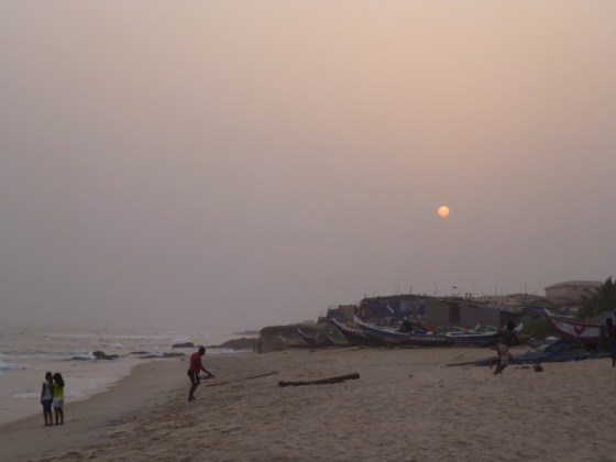 kids playing at the beach